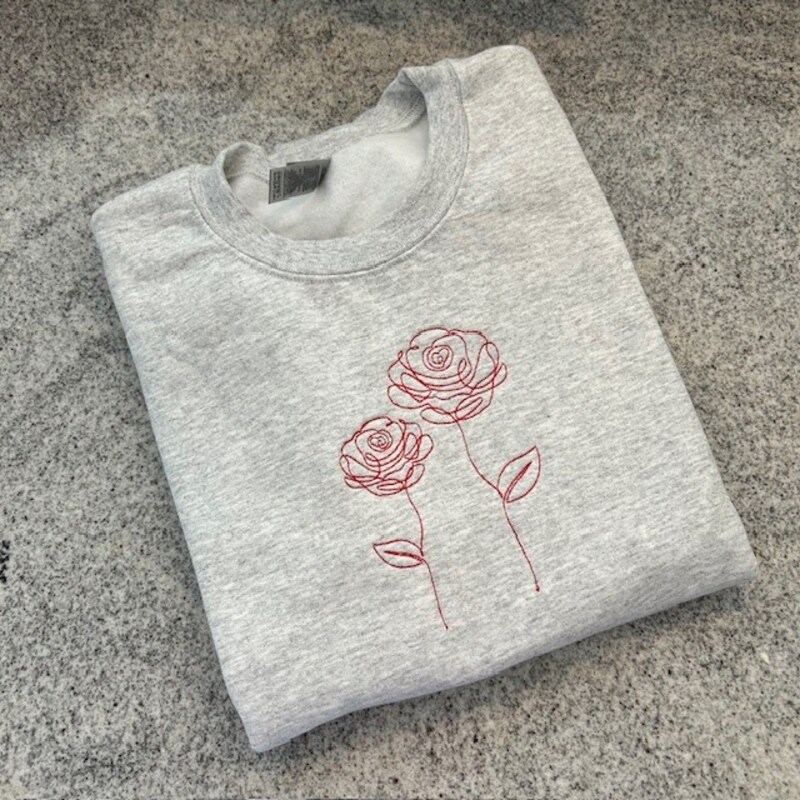 Valentines Day Sweatshirt, Weekend Sweatshirt, Adult Personalized Sweatshirt, Embroidered Sweatshirt, Birthday Gift, Christmas Gift
